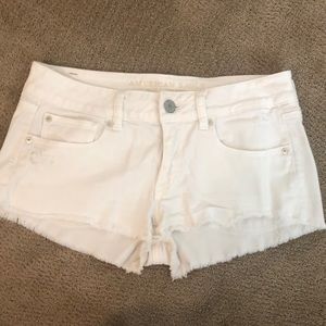 American Eagle Outfitters White Denim Shorts